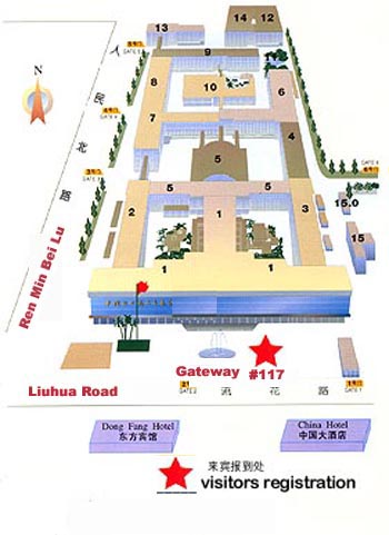 Canton Fair's Hall Map--chinadiscounthotel.com